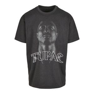 Tupac Up Oversize Tee charcoal - L vyobraziť