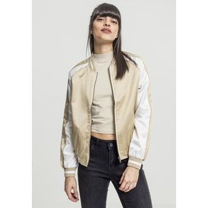 Urban Classics Ladies 3-Tone Souvenir Jacket gold/offwhite/gold - XS vyobraziť