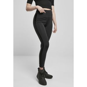 Urban Classics Ladies Highwaist Shiny Stripe Leggings black/black - 3XL vyobraziť