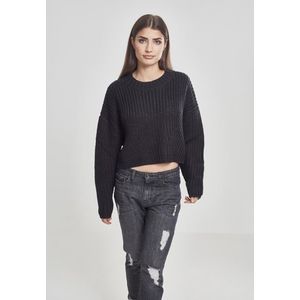 Urban Classics Ladies Wide Oversize Sweater black - L vyobraziť