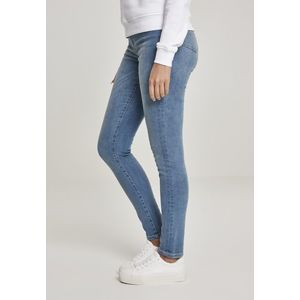 Urban Classics Ladies High Waist Skinny Jeans mid stone wash - 27/32 vyobraziť