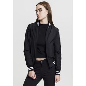 Urban Classics Ladies Nylon College Jacket black - L vyobraziť