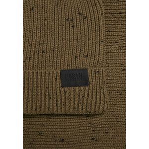 Urban Classics Nap Yarn Knit Set olive/black - One Size vyobraziť