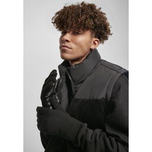 Urban Classics Synthetic Leather Knit Gloves black - L/XL vyobraziť