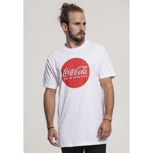 Urban Classics Merchcode Coca Cola Round Logo Tee white - XS vyobraziť