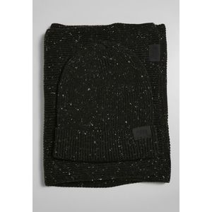 Urban Classics Nap Yarn Knit Set charcoal/white - One Size vyobraziť
