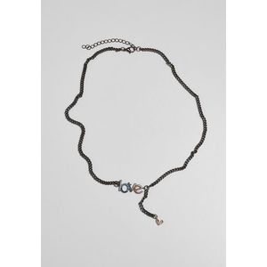 Urban Classics Love Necklace gunmetal - One Size vyobraziť