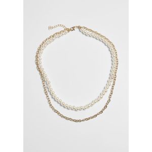 Urban Classics Pearl Layering Necklace gold - One Size vyobraziť
