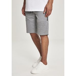 Urban Classics Zipper Pocket Marled Tech Fleece Shorts marled grey - S vyobraziť