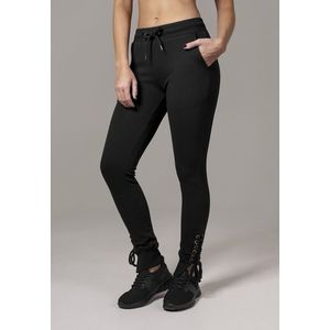 Urban Classics Ladies Fitted Lace Up Pants black - XS vyobraziť