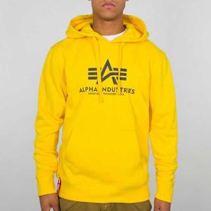 Alpha Industries Basic Hoodie Yellow - L vyobraziť