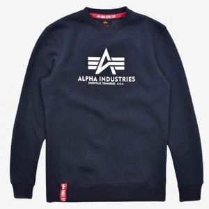 Alpha Industries Basic Sweater Navy - XL vyobraziť