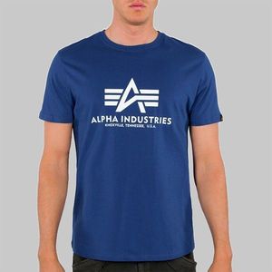 Alpha Industries Basic T-Shirt Blue - M vyobraziť