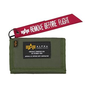 Alpha Industries Crew Wallet Olive - Uni vyobraziť