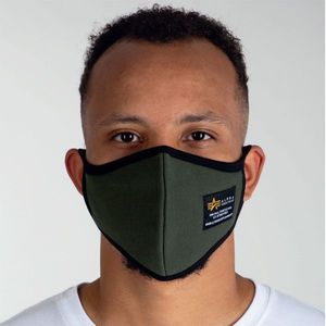 Alpha Industries Heavy Crew Face Mask Olive - Uni vyobraziť