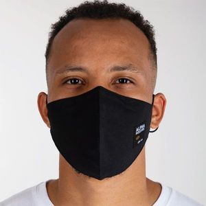 Alpha Industries Label Face Mask Black - Uni vyobraziť