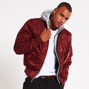 Alpha Industries MA-1 D-Tec Burgundy - L vyobraziť