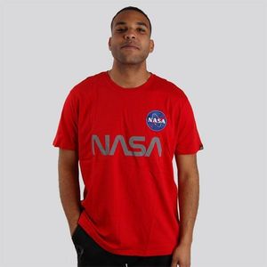 Alpha Industries NASA Reflective T-Shirt Red - M vyobraziť