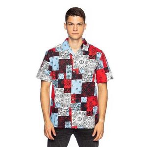 Karl Kani KK Small Signature Paisley Resort Shirt navy/red/light blue - M vyobraziť