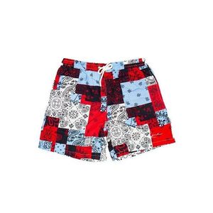 Karl Kani Small Signature Paisley Resort Shorts navy/red/light blue - S vyobraziť