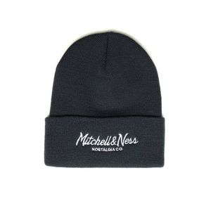 Mitchell & Ness Branded Pinscript Cuff Knit Beanie grey - Uni vyobraziť