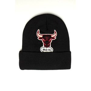 Mitchell & Ness Chicago Bulls Beanie Chenille Logo Cuff Knit black - Uni vyobraziť