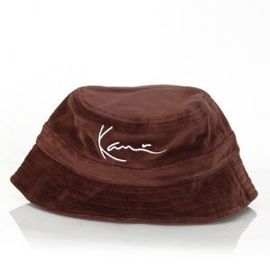 Karl Kani Velvet Bucket Hat Dark Brown - UNI vyobraziť