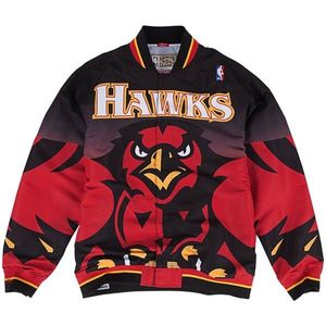 Mitchell & Ness jacket Atlanta Hawks Authentic Warm Up Jacket black - L vyobraziť