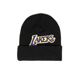 Mitchell & Ness Los Angeles Lakers Beanie Chenille Logo Cuff Knit black - UNI vyobraziť