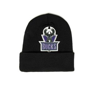 Mitchell & Ness Milwaukee Bucks Beanie Chenille Logo Cuff Knit black - UNI vyobraziť