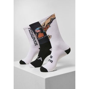 Mr. Tee Pizza Art Socks 3-Pack black/white/teal - 39–42 vyobraziť