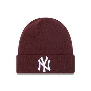 Zimná čapica New Era MLB League Essential Cuff Knit NY Yankees Maroon - UNI vyobraziť