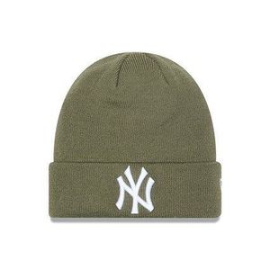 Zimná čapica New Era MLB League Essential Cuff Knit NY Yankees Olive - UNI vyobraziť