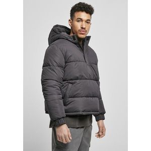 Urban Classics Hooded Cropped Pull Over Jacket black - XL vyobraziť