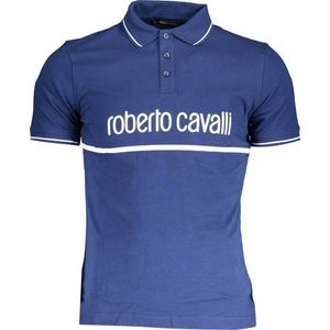 Roberto Cavalli pánska polokošeľa Farba: Modrá, Veľkosť: S vyobraziť
