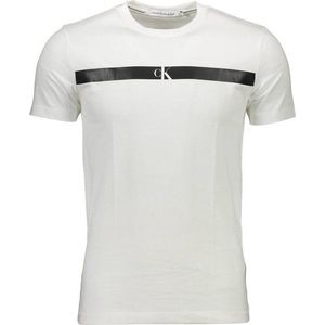 Calvin Klein pánske tričko Farba: Biela, Veľkosť: XL vyobraziť