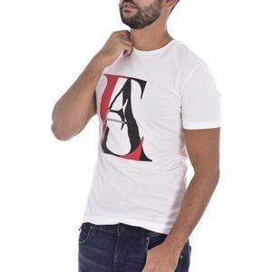Armani pánske tričko Farba: Biela, Veľkosť: S vyobraziť