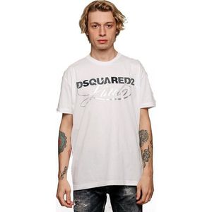 Dsquared2 pánske tričko Farba: Biela, Veľkosť: S vyobraziť