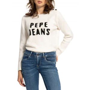 Pepe Jeans dámsky sveter Farba: Biela, Veľkosť: XS vyobraziť
