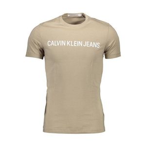 Calvin Klein pánske tričko Farba: béžová, Veľkosť: M vyobraziť