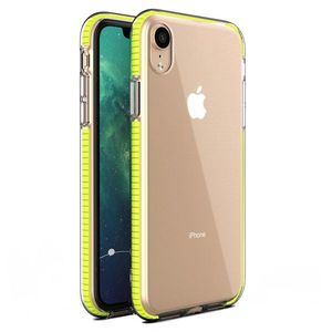 Puzdro Spring clear TPU pre Apple iPhone XR - Žltá KP8624 vyobraziť