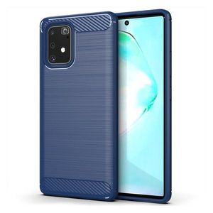 Puzdro Carbon Bush TPU pre Samsung Galaxy S10 Lite - Modrá KP9513 vyobraziť