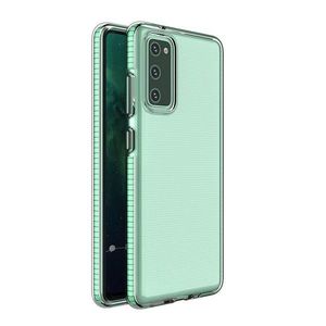 Puzdro Spring clear TPU pre Samsung Galaxy A02s - Zelená KP10506 vyobraziť