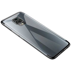 Puzdro Clear Color s farebným lemom pre Motorola Moto G9 Play - Čierna KP10791 vyobraziť