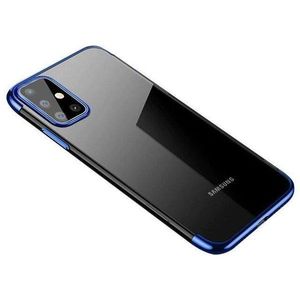 Puzdro Clear Color s farebným lemom pre Samsung Galaxy A72 4G/Galaxy A72 5G - Modrá KP10808 vyobraziť