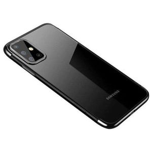 Puzdro Clear Color s farebným lemom pre Samsung Galaxy A72 4G/Galaxy A72 5G - Čierna KP10810 vyobraziť