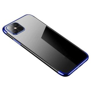 Puzdro Clear Color s farebným lemom pre Samsung Galaxy S21 Ultra 5G - Modrá KP10817 vyobraziť