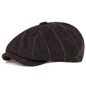 Baretka Peaky Blinders-Hnedá/Sivá/XL KP11102 vyobraziť