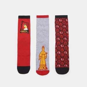 Sinsay - Súprava 3 párov ponožiek Samurai Jack - Viacfarebná vyobraziť