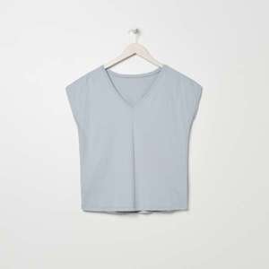 Sinsay - Tričko s véčkovým výstrihom - Modrá vyobraziť